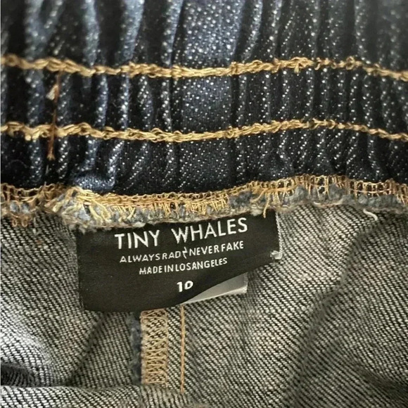 Tiny Whales The Dude Tie Dye Denim Dad Shorts Size 10 EUC - Picture 3 of 4